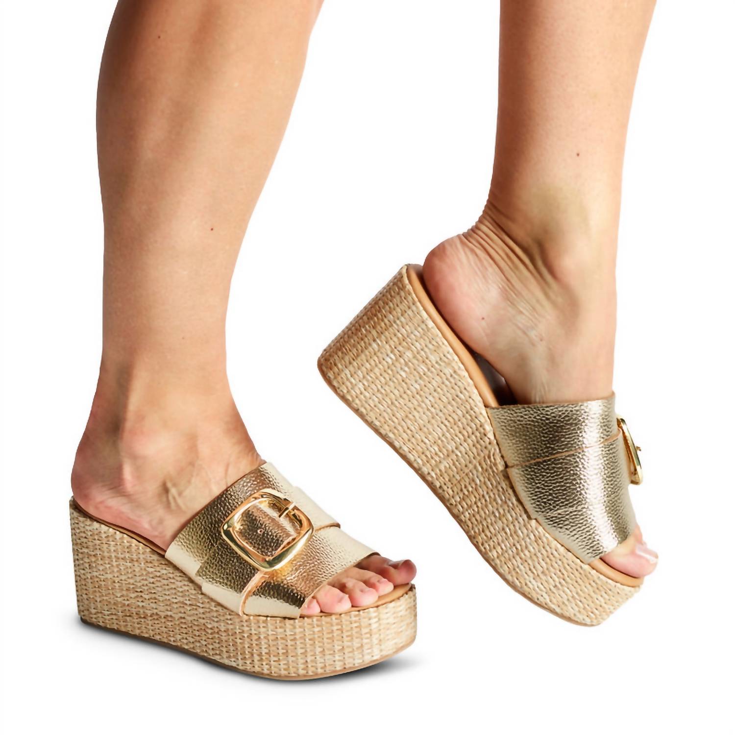 Chocolat Blu - Jana Sandal - gold - leather - sandals