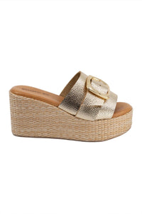 Chocolat Blu - Jana Sandal - gold - leather - sandals