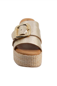 Chocolat Blu - Jana Sandal - gold - leather - sandals