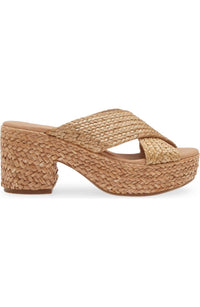Chocolat Blu - Women's Gio Block Heel - beige - heels - leather