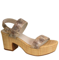 Chocolat Blu - Women's Grettel Embossed Snake Sandal