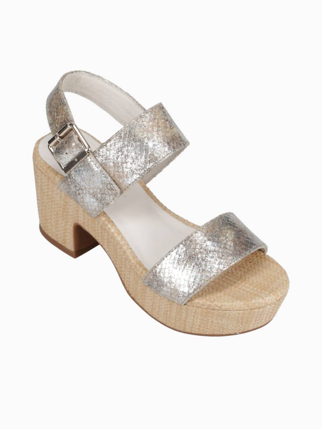 Chocolat Blu - Women's Grettel Platform Sandal - beige - leather - platforms