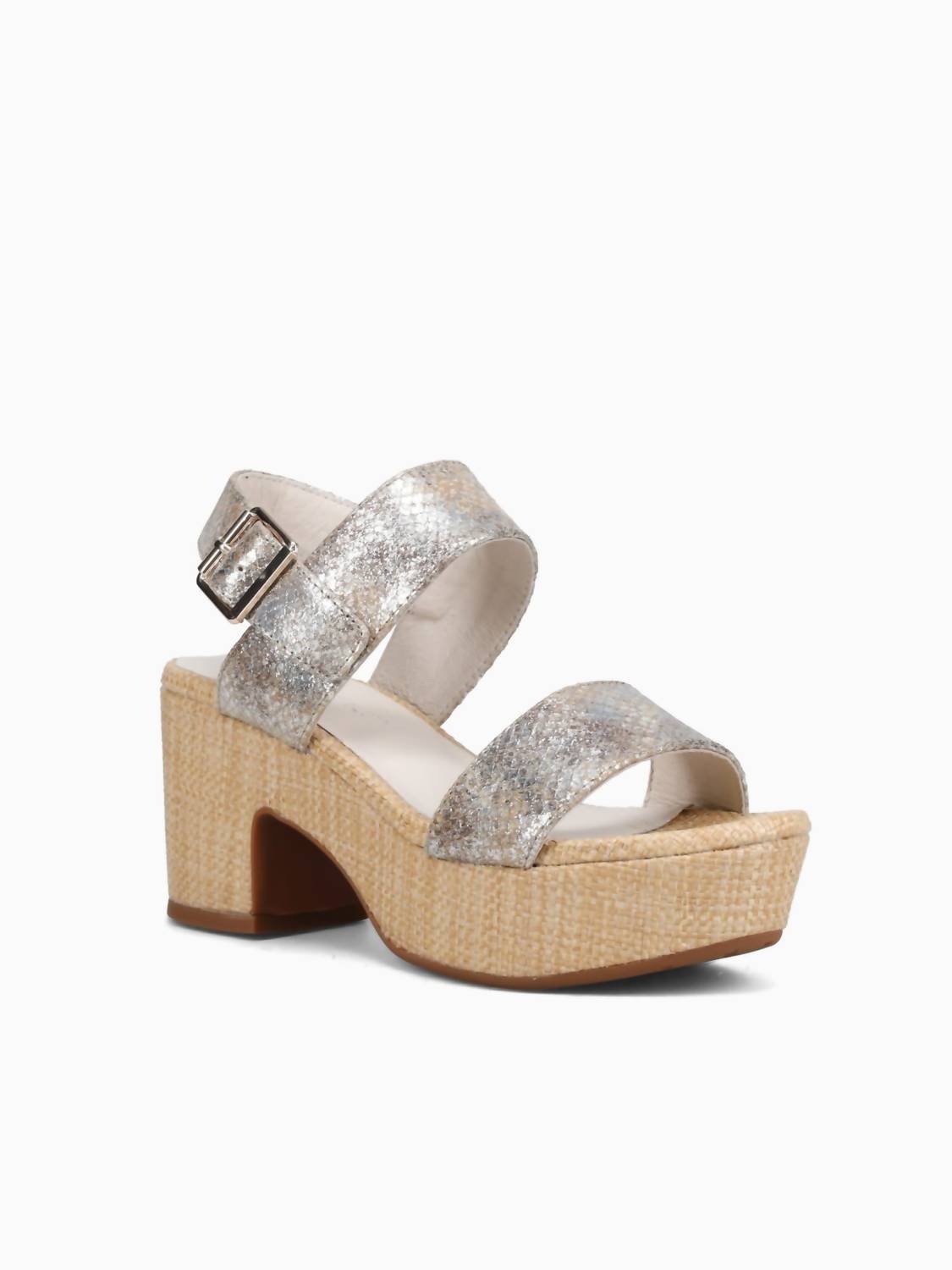 Chocolat Blu - Women's Grettel Platform Sandal - beige - leather - platforms