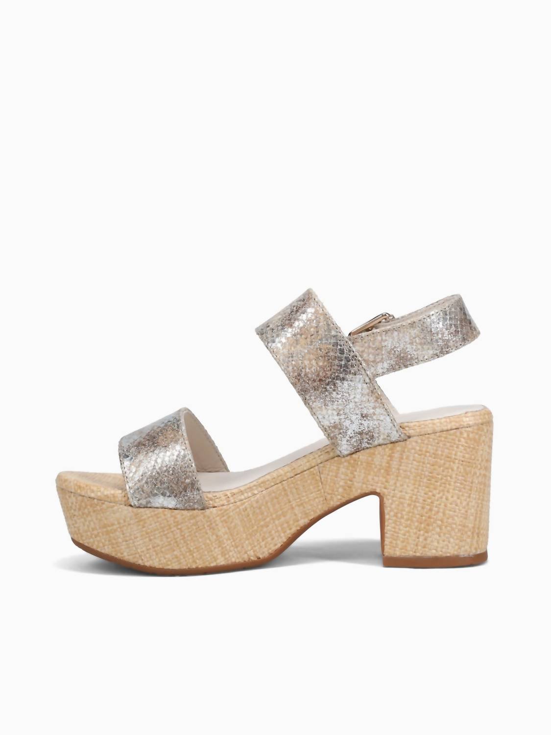 Chocolat Blu - Women's Grettel Platform Sandal - beige - leather - platforms