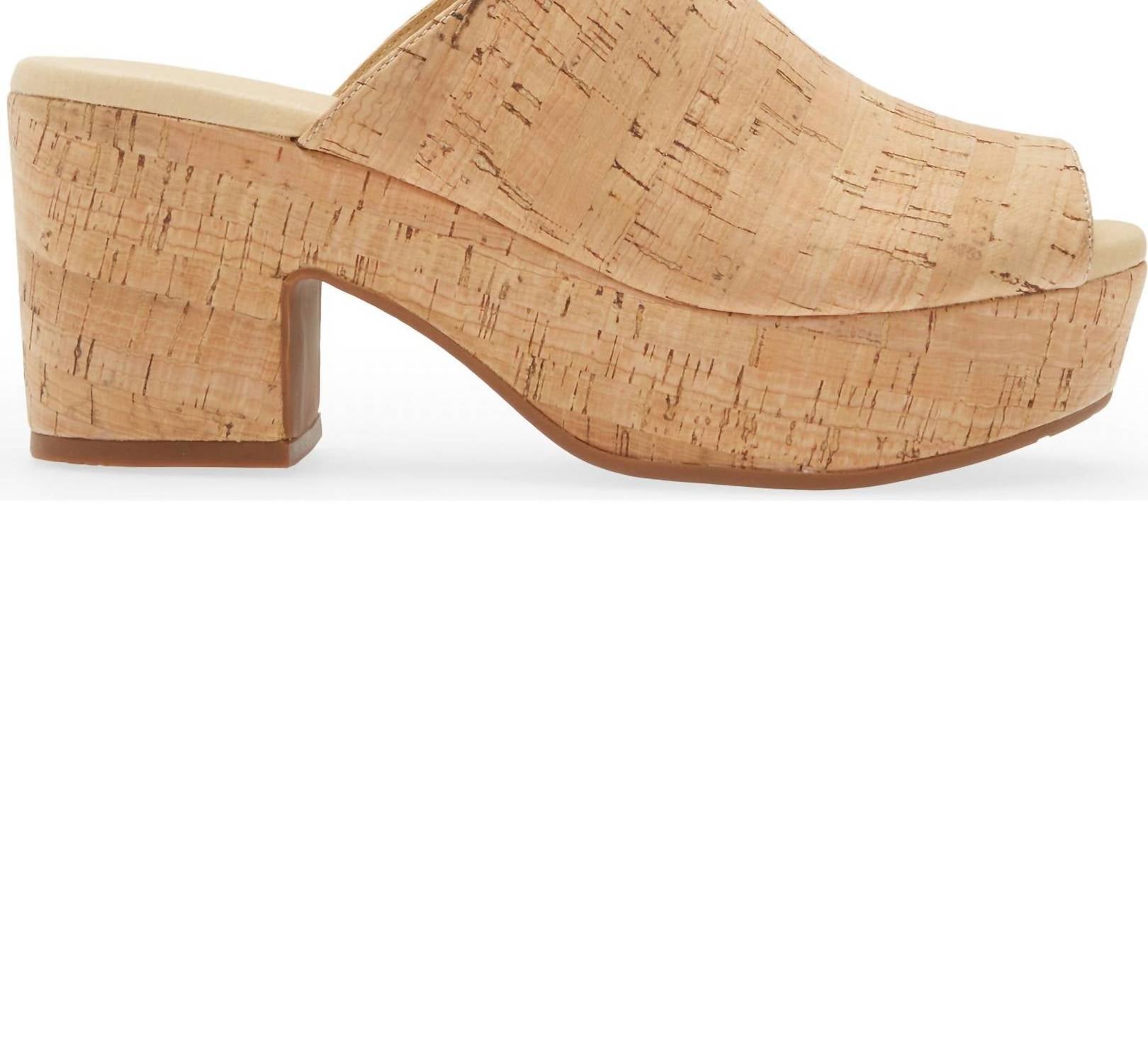 Chocolat Blu - Women's Gus Platform Sandal - beige - leather - platforms