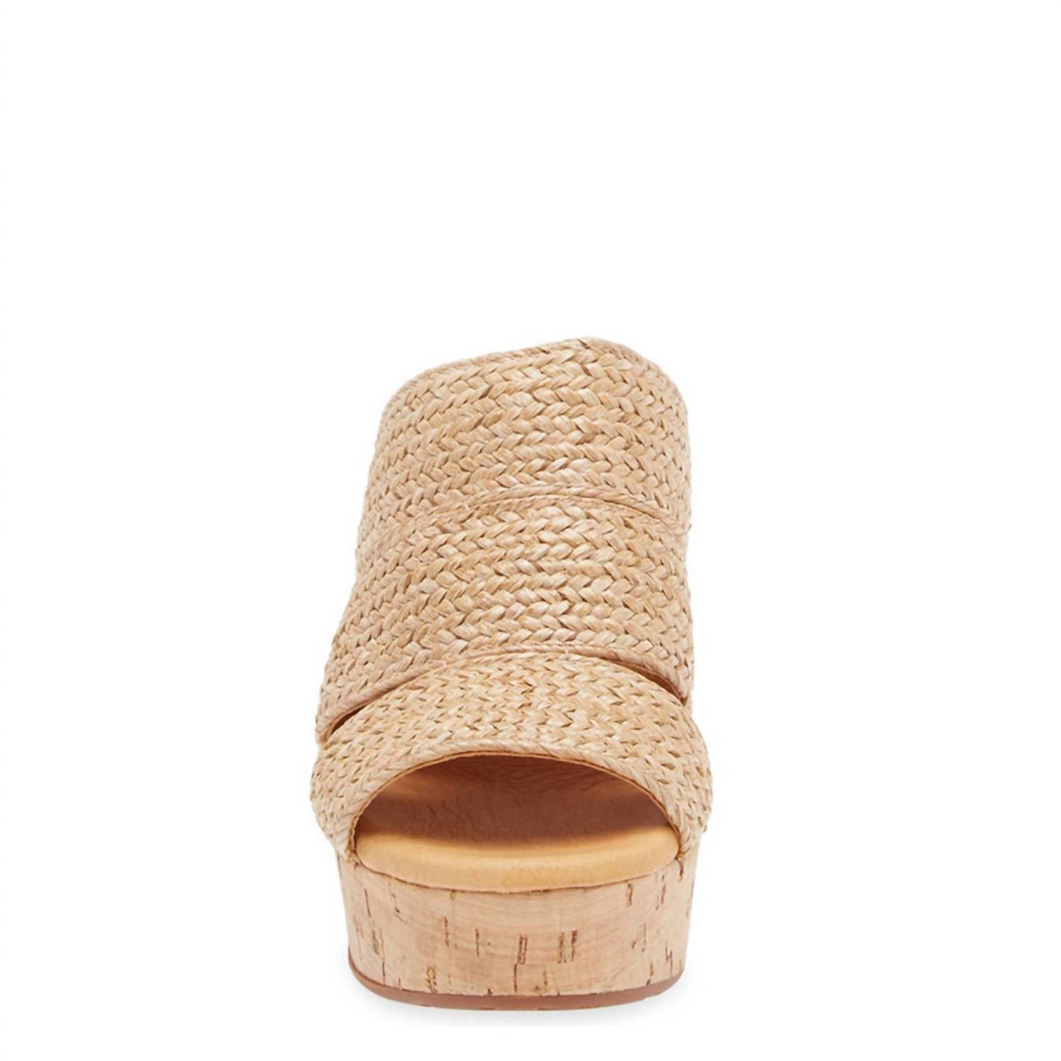 Chocolat Blu - Women's Gusto Platform Slide - beige - heels - shoes