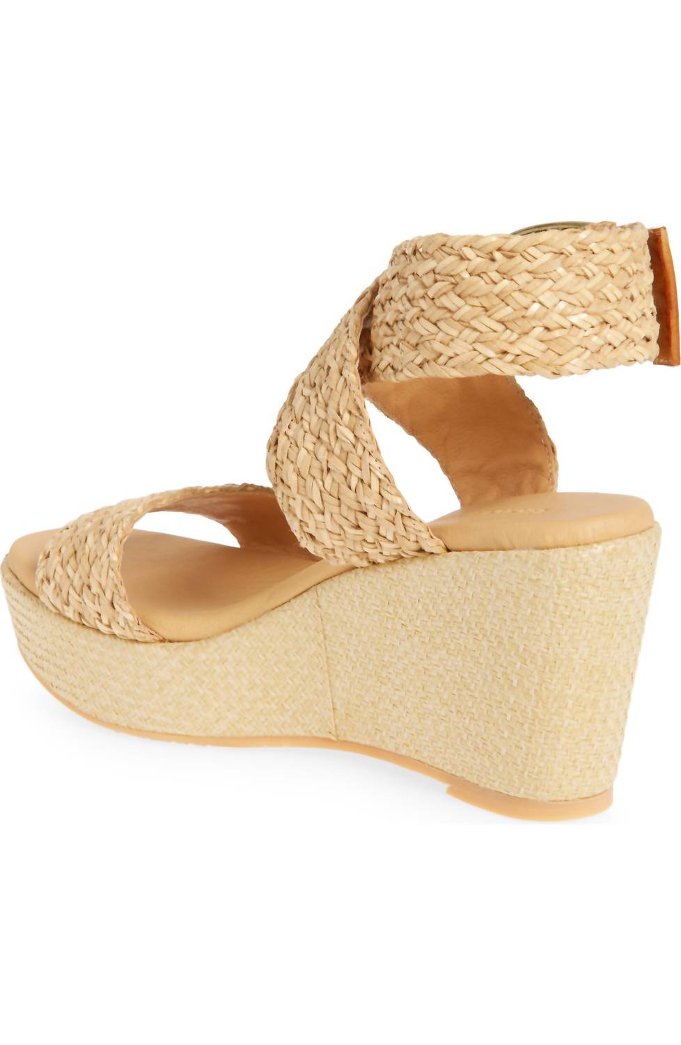 Chocolat Blu - Women's Isabel Ankle Strap Sandal - beige - leather - shoes