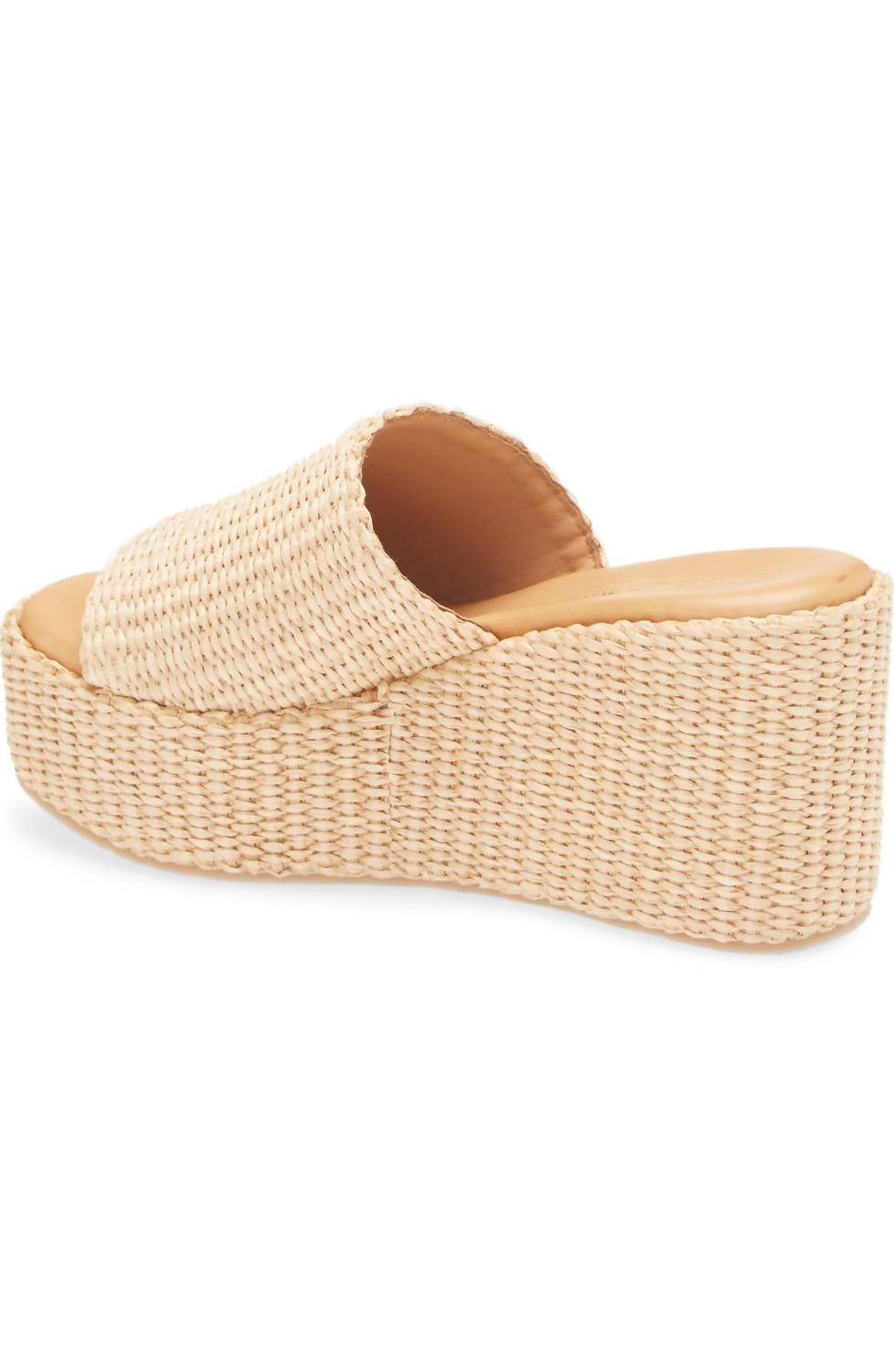 Chocolat Blu - Women's Jam Platform Wedge - beige - shoes - wedges