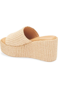 Chocolat Blu - Women's Jam Platform Wedge - beige - shoes - wedges