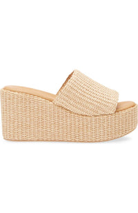 Chocolat Blu - Women's Jam Platform Wedge - beige - shoes - wedges