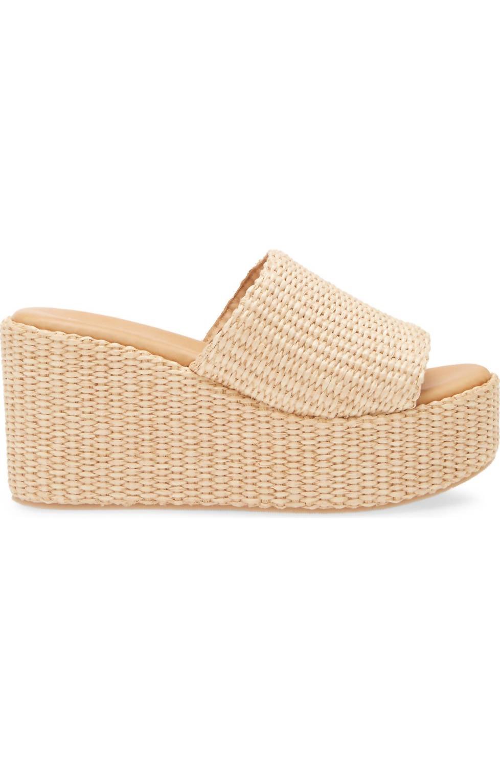 Chocolat Blu - Women's Jam Platform Wedge - beige - shoes - wedges