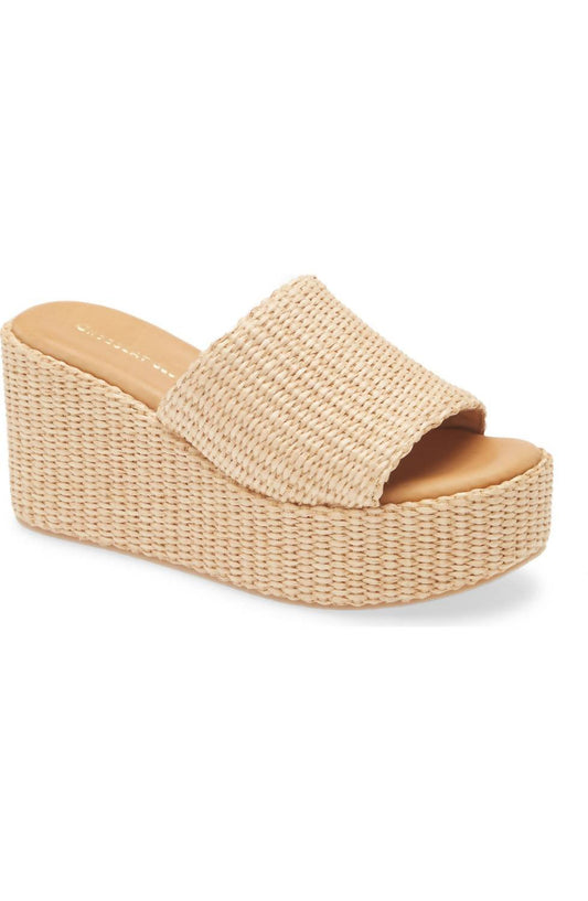 Chocolat Blu - Women's Jam Platform Wedge - beige - shoes - wedges