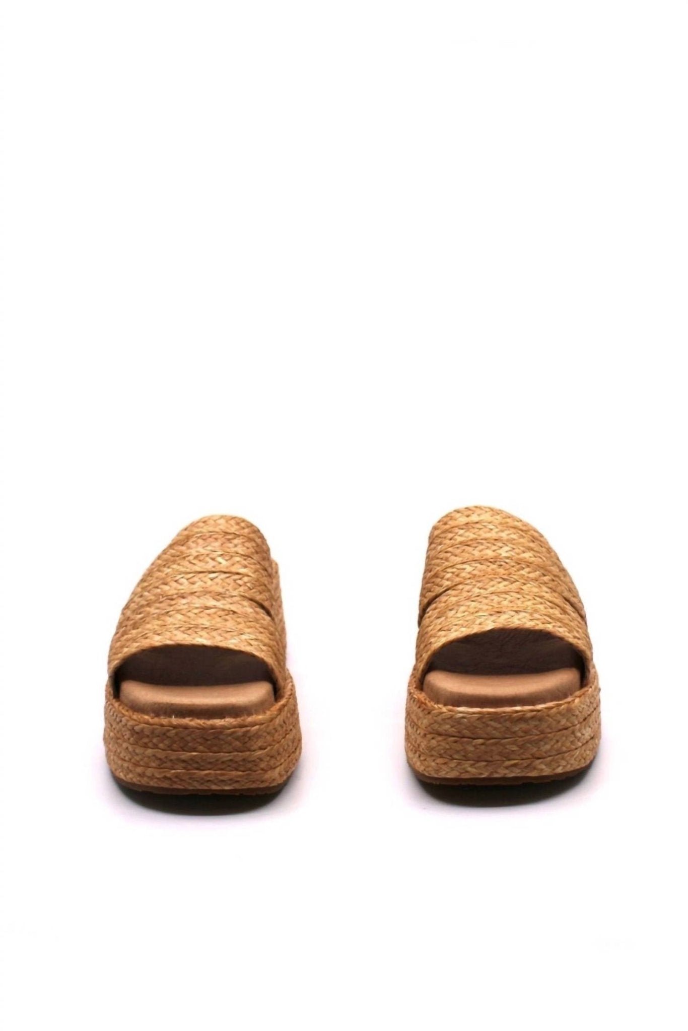 Chocolat Blu - Women's Larra Platform Slide - beige - platforms - shoes