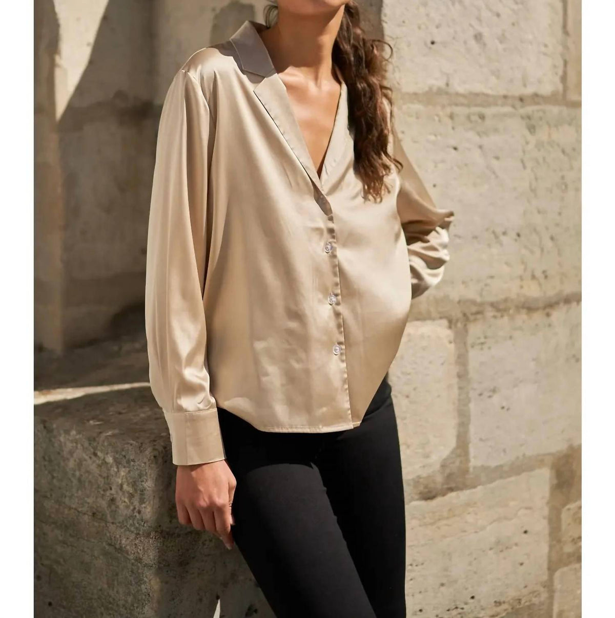 Choklate Paris - Button Down Satin Shirt