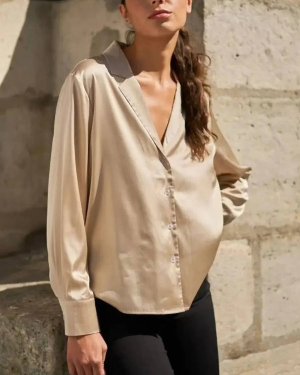 Choklate Paris - Button Down Satin Shirt