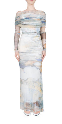 Christopher Esber - Veiled Dress - clothing - dresses - grey