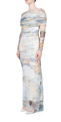 Christopher Esber - Veiled Dress - clothing - dresses - grey