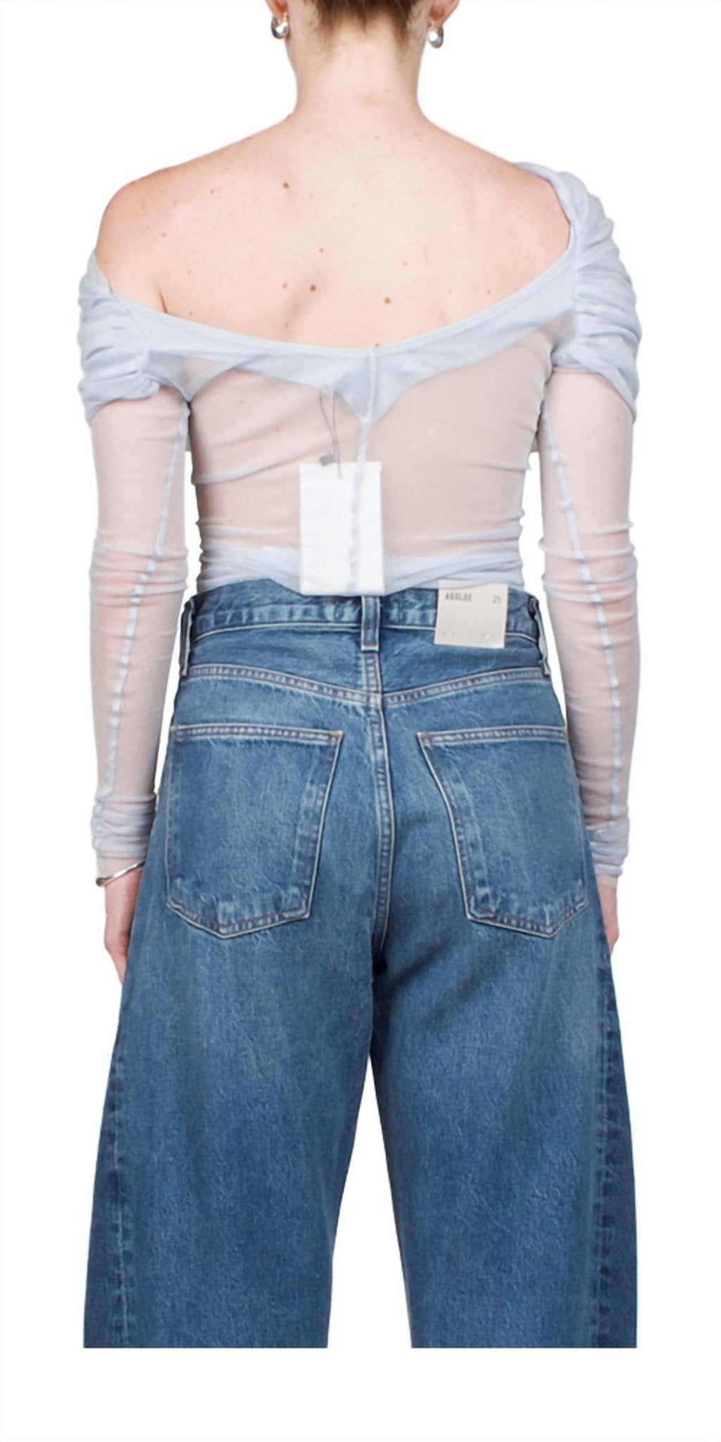 Christopher Esber - Veiled Top - blouses - blue - clothing