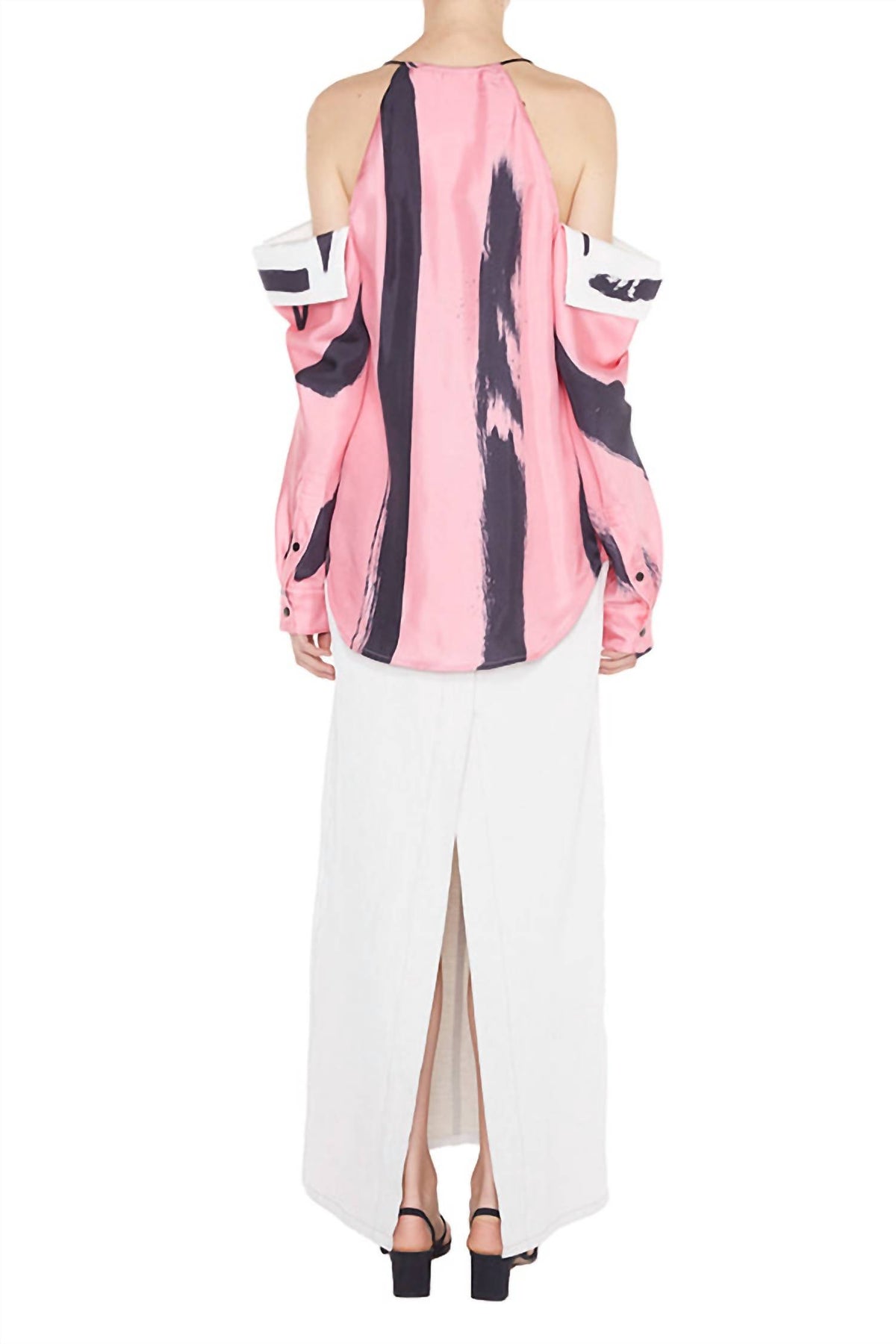 Christopher Esber - Women's Collapsed Sleeve Brush Stroke Shirt