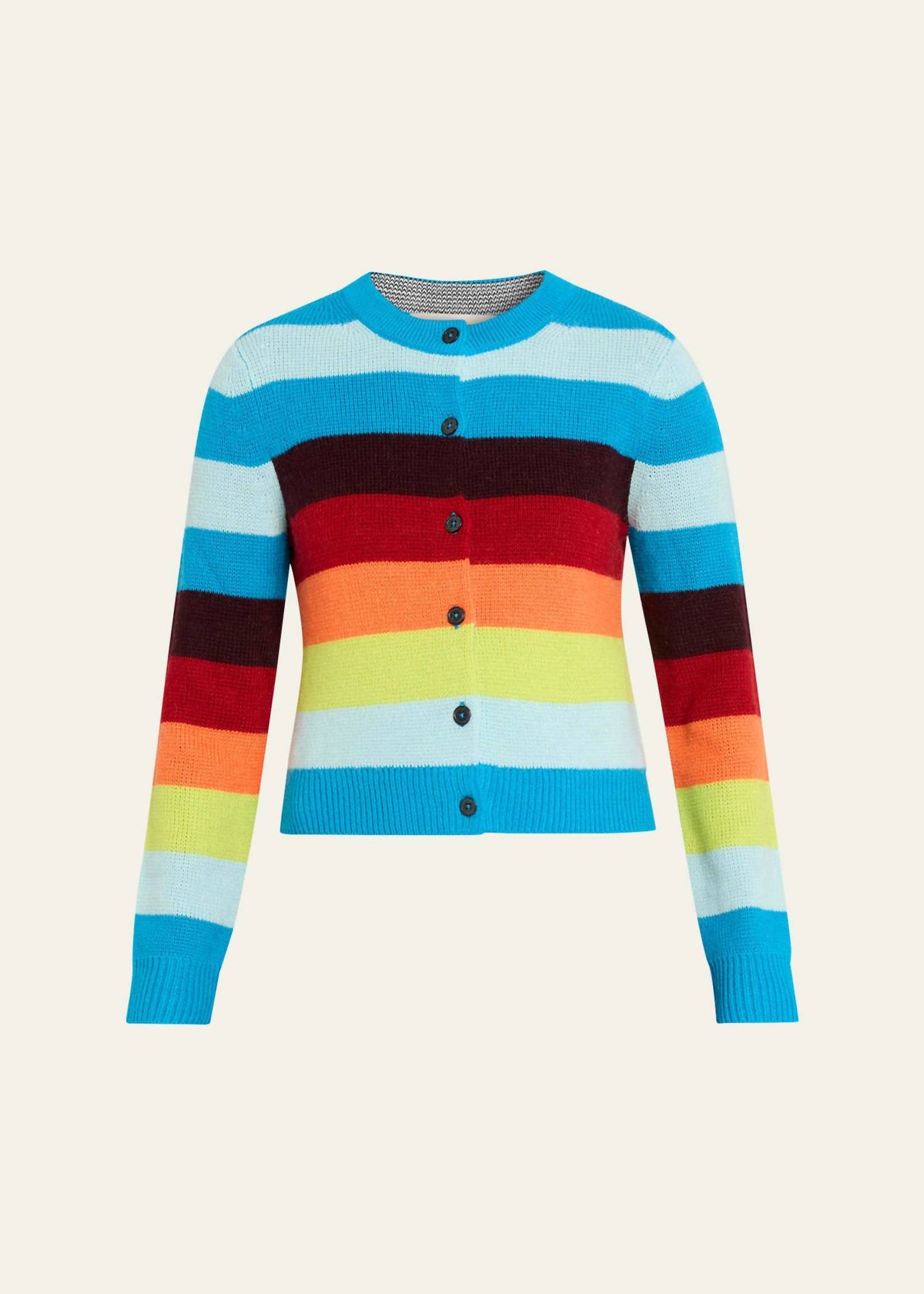 Christopher John Rogers - Striped Cropped Cardigan
