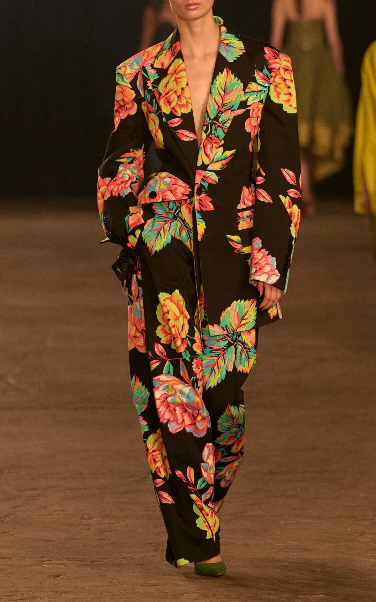 Christopher John Rogers - Wide Leg Flat Front Trouser