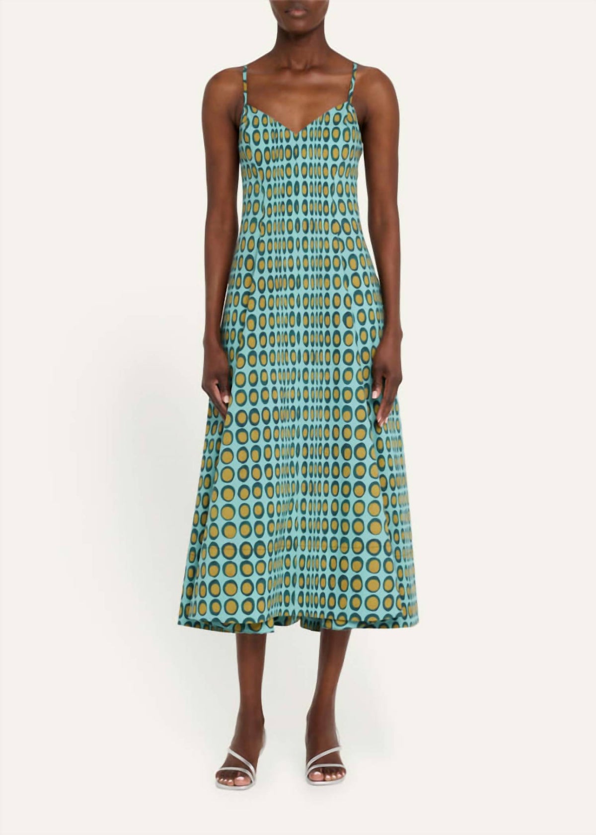 Christopher John Rogers - Wiggle Dot V-neck Midi Dress