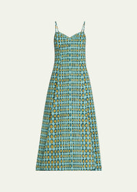 Christopher John Rogers - Wiggle Dot V-neck Midi Dress