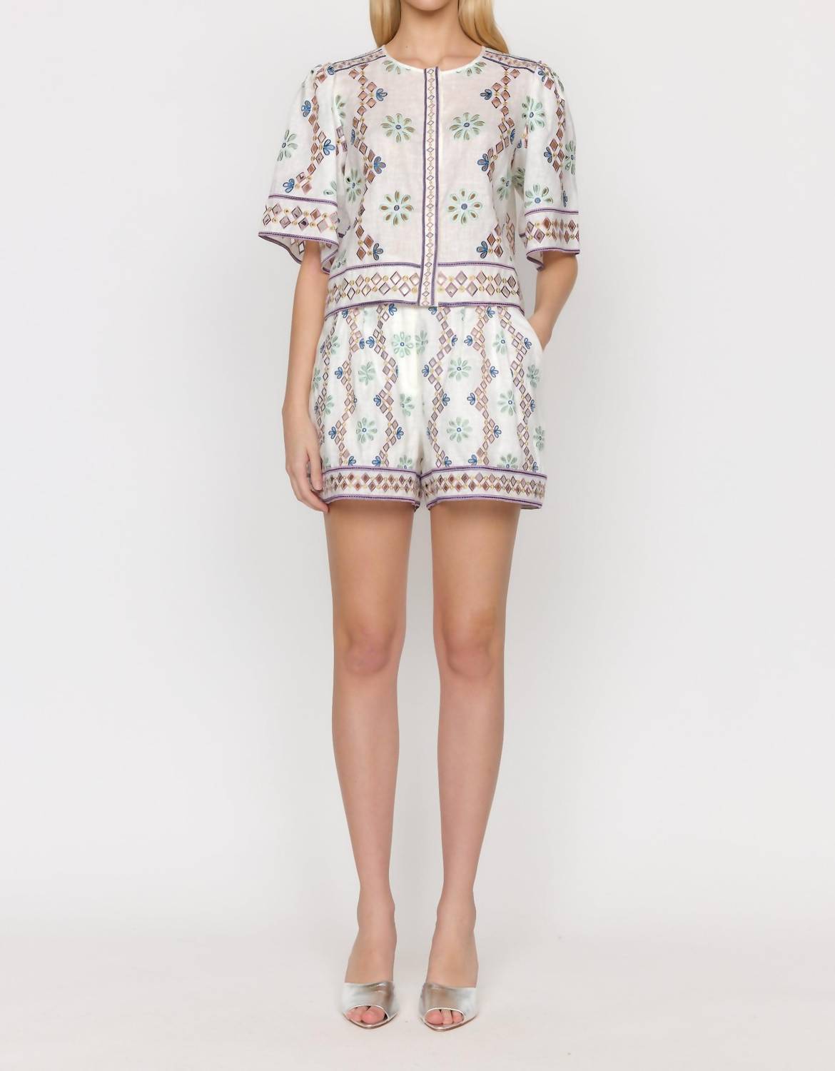 Christy Lynn - Ray Top - blouses - clothing - linen