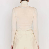 Christy Lynn - Stephane Sweater Top - beige - clothing - cowl