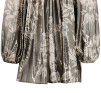 Christy Lynn - Women's Tamara Silk Tie Neck Blouse