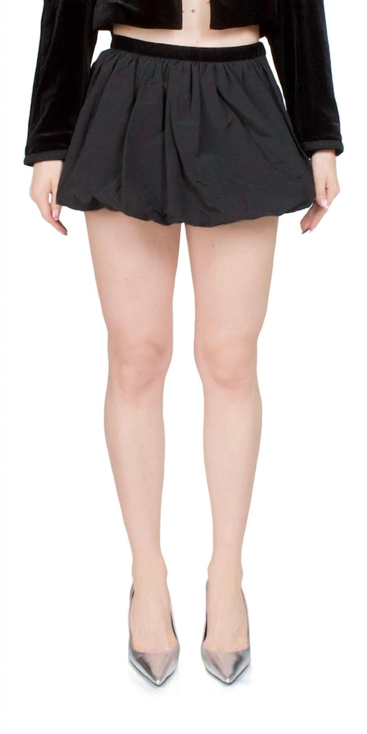 Ciao Lucia - Antonia Bubble Skirt - black - clothing - cotton - blend