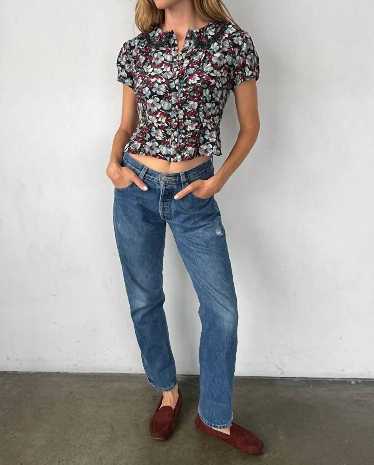 Ciao Lucia - Peony Printed top