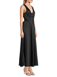 Ciao Lucia - Reine Satin Dress - black - clothing - dresses