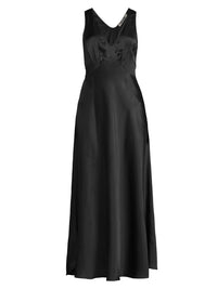 Ciao Lucia - Reine Satin Dress - black - clothing - dresses