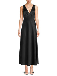 Ciao Lucia - Reine Satin Dress - black - clothing - dresses