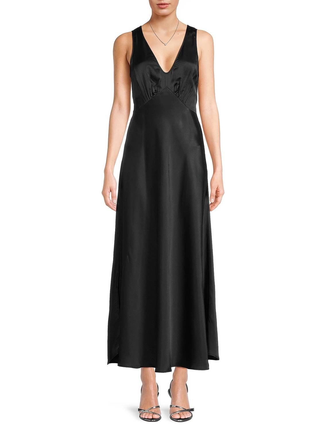 Ciao Lucia - Reine Satin Dress - black - clothing - dresses