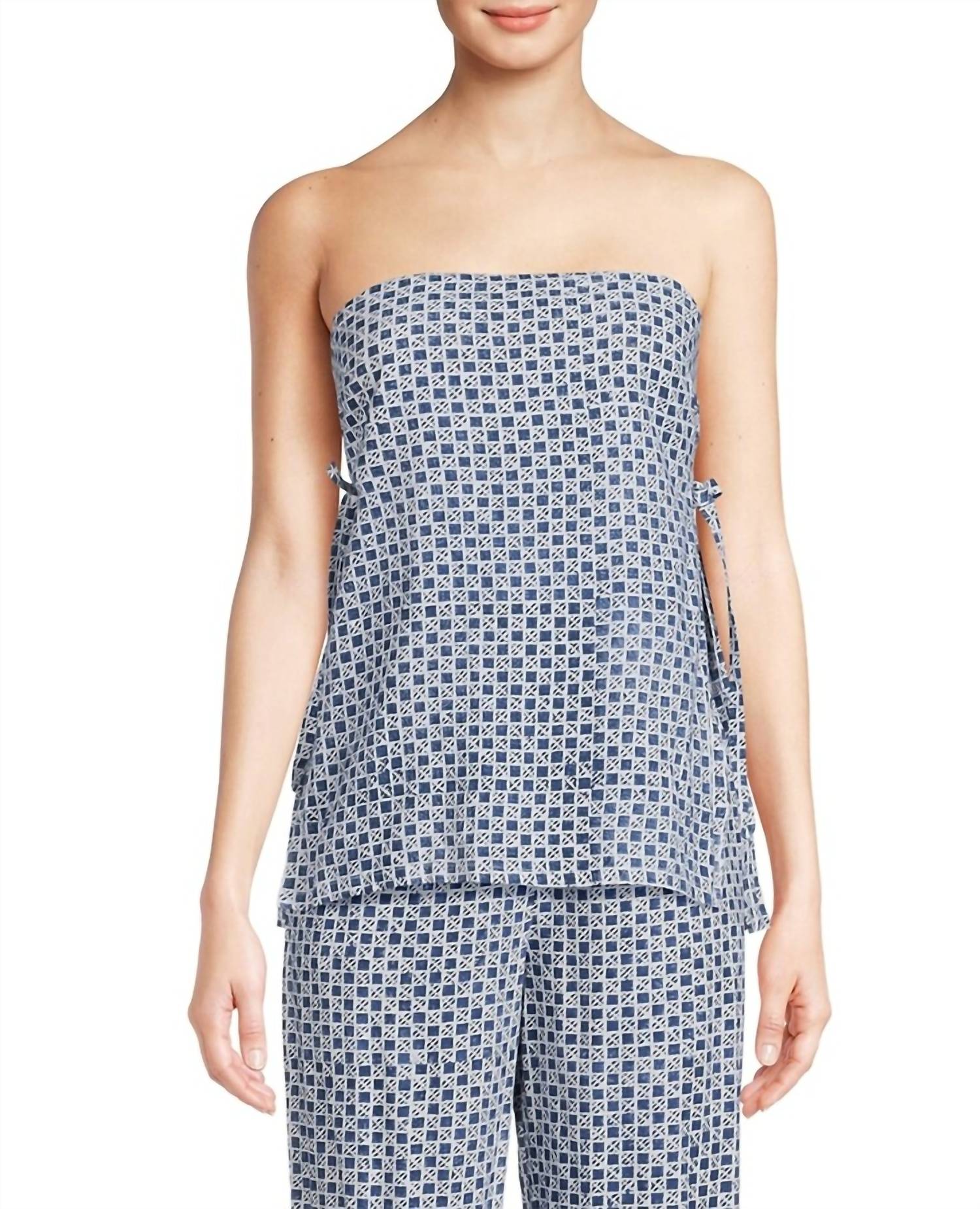 Ciao Lucia - Sebastian Top - blue - clothing - cotton - blend