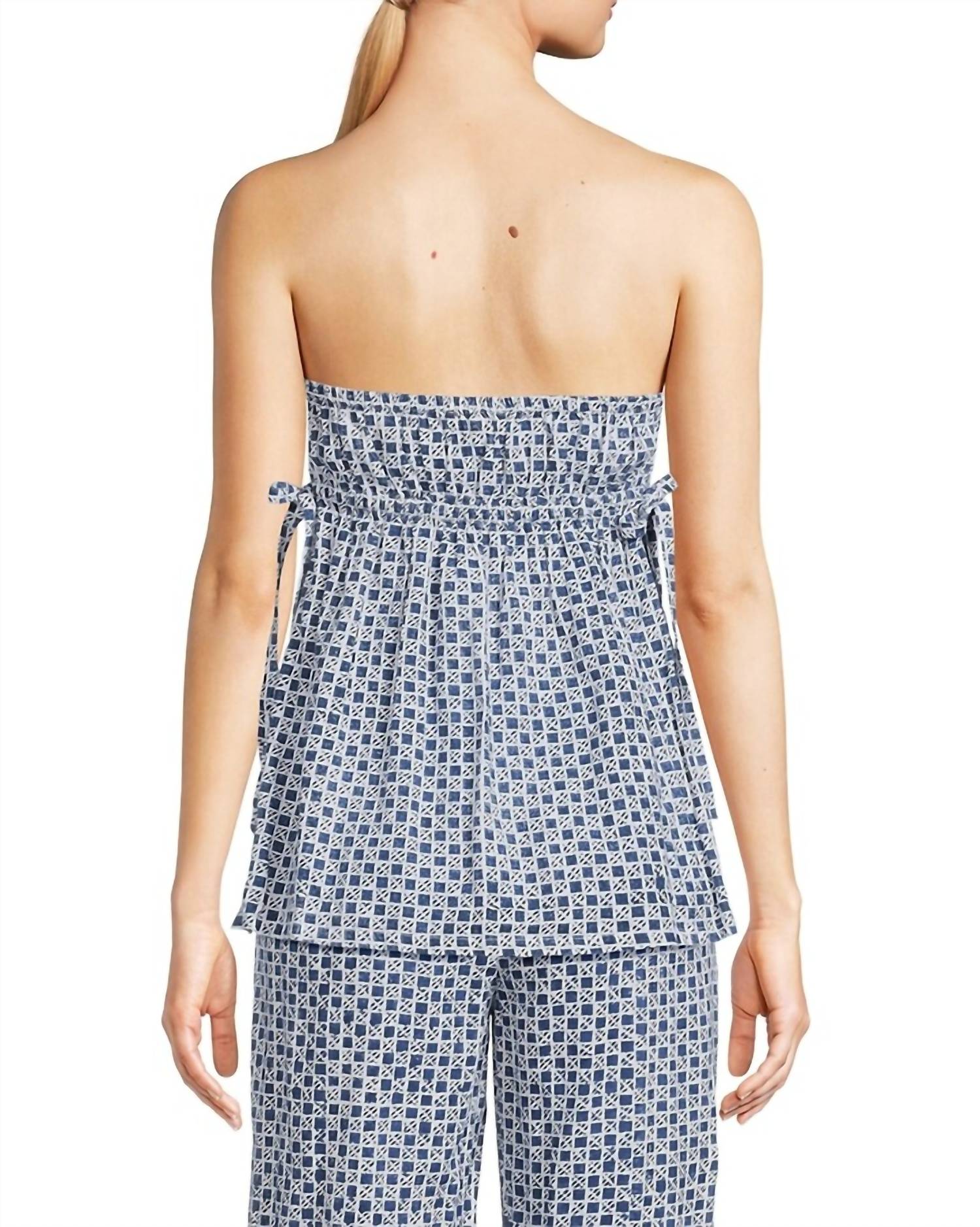 Ciao Lucia - Sebastian Top - blue - clothing - cotton - blend