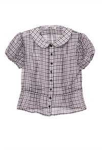 Ciao Lucia - Yvonne Sheer Organza Top - beige - blouses - clothing
