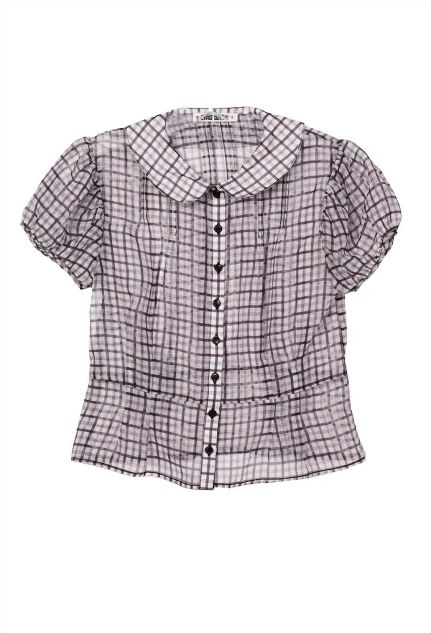 Ciao Lucia - Yvonne Sheer Organza Top - beige - blouses - clothing
