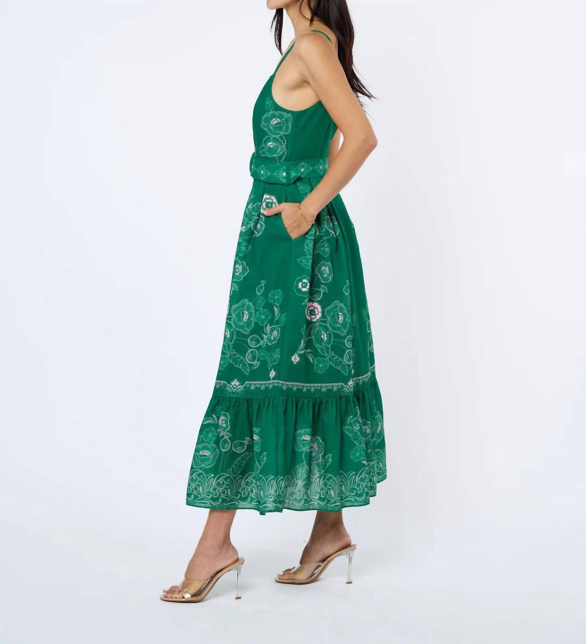 Ciebon - Esme Printed Button Down Maxi Dress