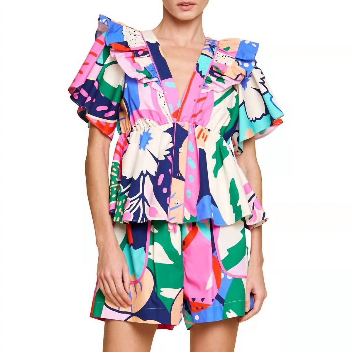 Ciebon - Summerlyn Flared Sleeve Top