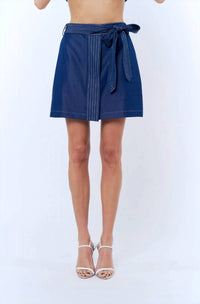 Ciebon - Topstitched Mini Skirt