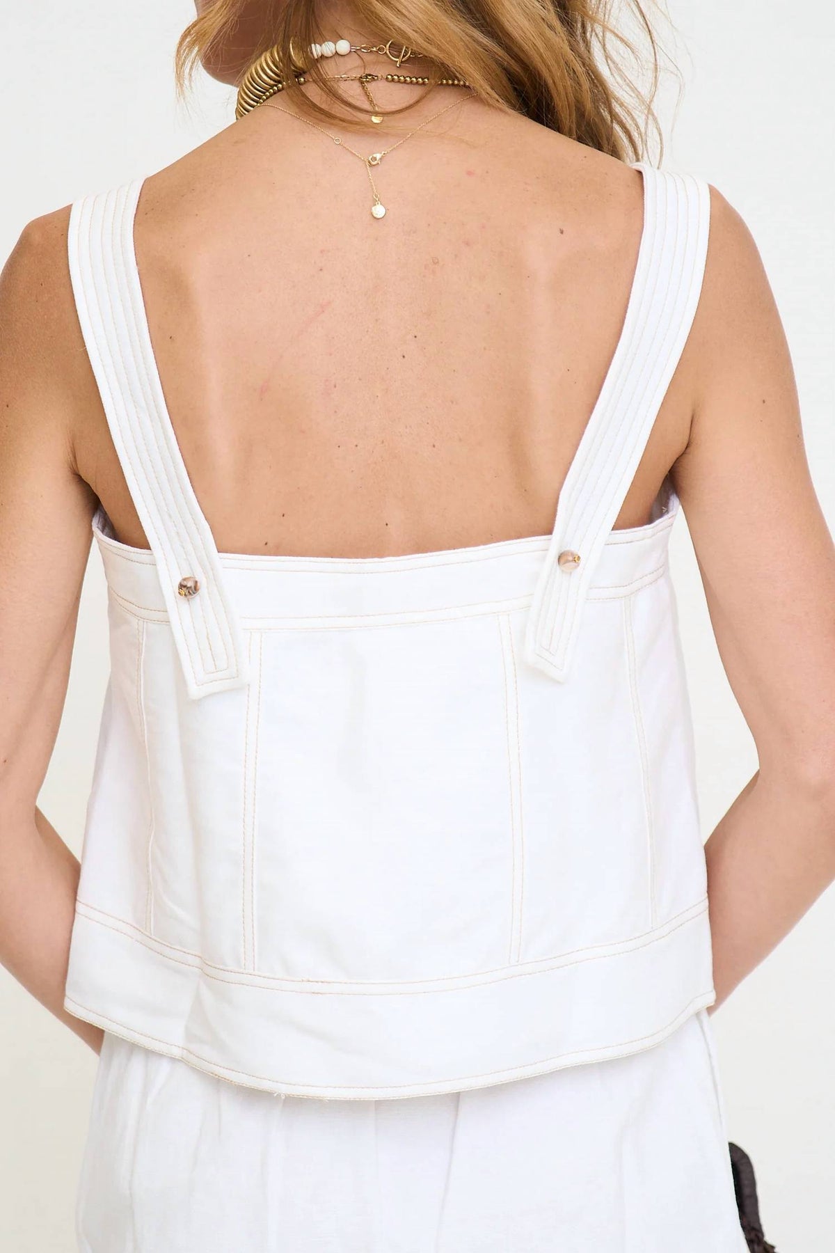 Ciebon - Topstitched Tank Top