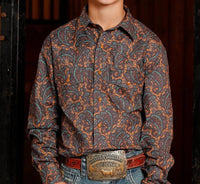 Cinch - Boy's Snap Front Western Shirt