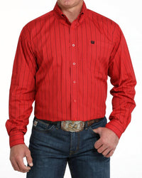 Cinch - Classic Fit Long Sleeve Button Down Stripe Shirt