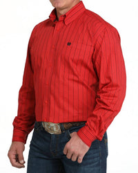 Cinch - Classic Fit Long Sleeve Button Down Stripe Shirt