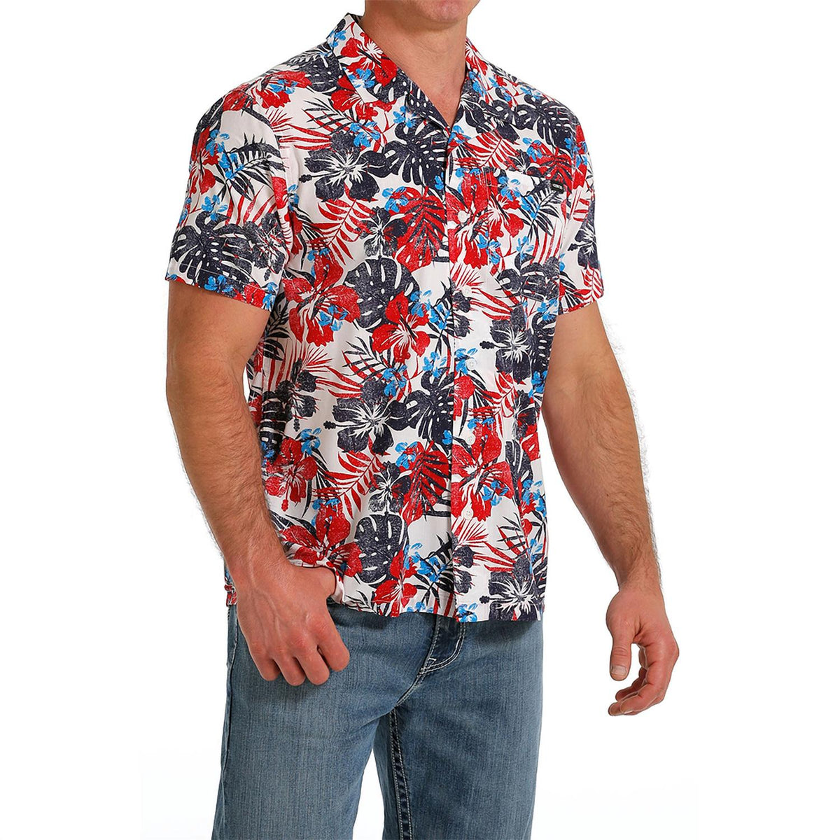 Cinch - Floral Camp Short Sleeve Shirt