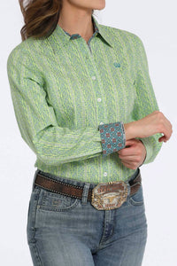 Cinch - Geometric Print Button-down Western Shirt