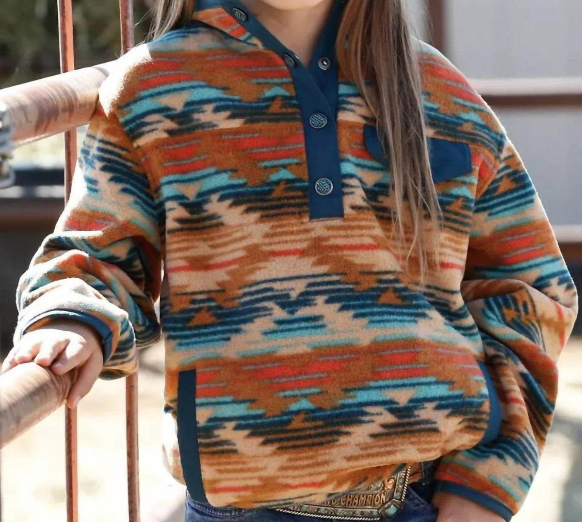 Cinch - Girls' Fleece Pullover Jacket